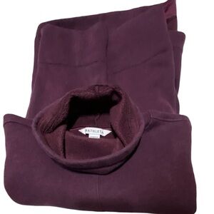 Athleta Cozy Karma Funnel Neck Sweatshirt in Purple Grape Excellent Condition!